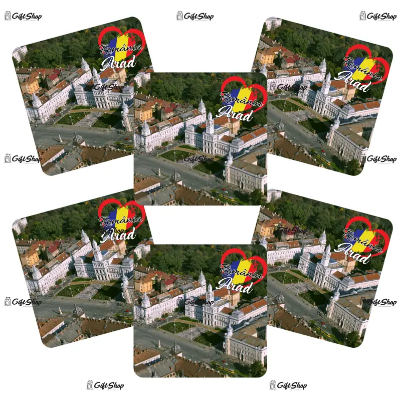 Arad romania, suport coster din lemn, model c